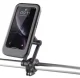 Universal waterproof bike phone holder for 4.5–6.7\" smartphones, black