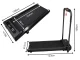 Foldable Electric Home Treadmill JK1608E-2A, 12 km/h, Black