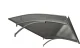 Door Canopy STARKEDACH L-160, 160x100x25 cm, Light Grey