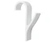 Bathroom Radiator Hanger Hooks, 2 pcs, White