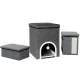 Cat House with Pet Stairs and Scratcher House 3