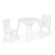 ECOTOYS Kids Table and 2 Chair Set with Storage, Scandinavian Toddler Furniture