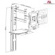 Maclean MC-771 TV Wall Mount with Shelf, 23\"-42\", 30kg, VESA 200x200