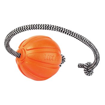 Rubber Ball on a Rope Interactive Chew Toy for Dogs, Liker Cord 9 Waudog