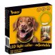Purlov LED Pet Collar, Adjustable, Yellow