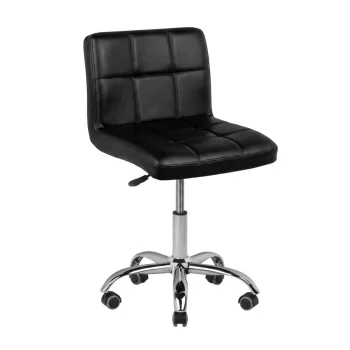 Gabbiano A-5299 Hairdressing Stool with Backrest, Black