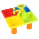 2-in-1 Water and Sand Play Table with Accessories and Stool