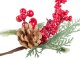 Decorative Christmas Branch, Rowan Berries Sprig, 28 cm