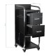 Gabbiano Solo Hairdressing Trolley Black/Silver