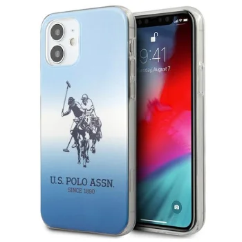 U.S. Polo Assn. iPhone 12 mini Case Gradient Pattern, Blue