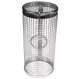 Lockable grilling basket for vegetables, fish, and meat, silver