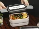 Double-Tier Lunch Box with Cutlery XXL, 1400ml, White