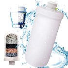 Water Heater Filter with Ionizing Cartridge for Clean Water, White