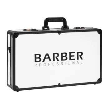 Aluminum Hairdresser and Barber Case, Black and White