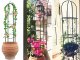 Garden Pergola Flower Support Column Arch for Climbing Plants, 190cm