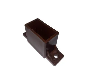 Horizontalaus profilio PVC laikiklis 20x40 mm, rudas