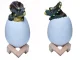 Triceratops Dinosaur Egg RGB LED Night Light for Kids