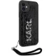 Karl Lagerfeld iPhone 11 / XR Case Sequins Cord, Silver