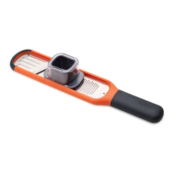 Joseph Joseph Handi-Grate 2-in-1 Mini Grater and Slicer, Orange