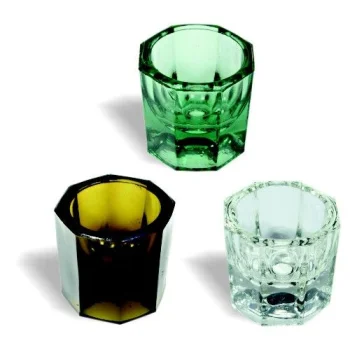 Clear Glass Dappen Dish for Henna and Liquid