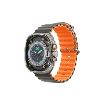 Devia Deluxe Sport6 Strap for Apple Watch 38/40/41/42mm, Grey/Orange