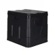 Portable Folding Camping Toilet 20L Travel Potty with Bags, Black