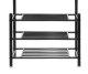Floor Rack Clothes Hanger Stand Rack with Shoe Shelves