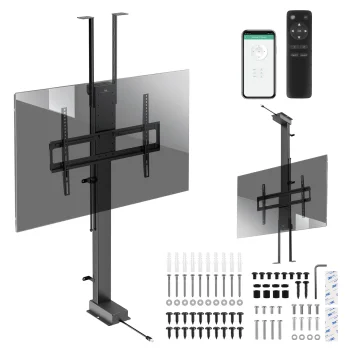 Maclean MC-125 Electric TV Mount, 43-88", VESA 600x400, 60kg, Black