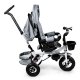 Ecotoys Tricycle with 360° Swivel Seat and Canopy, Grey