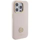 Guess Silicone Logo Strass 4G case for iPhone 15 Pro - light pink