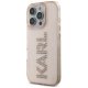Karl Lagerfeld IML Rhinestones Logo Case for iPhone 16 Pro, Pink