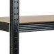 Humberg HR-813 metāla noliktavas plaukts 180x90x40 cm, melns