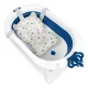 Ricokids 728600 Foldable Baby Bathtub with Insert, White/Blue