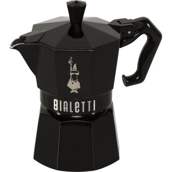 Bialetti Moka Exclusive 3-Cup Espresso Maker, Black