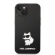 Karl Lagerfeld iPhone 14 Plus case Silicone Ikonik Choupette MagSafe Black