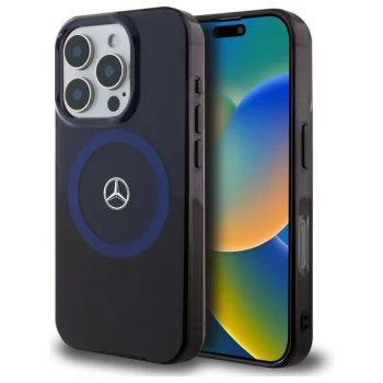 Mercedes iPhone 16 Pro Max Case Double Layer BiColor MagSafe, Blue