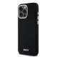 Apple iPhone 15 Pro Max 6.7\'\' DKNY Liquid Silicone Small Metal Logo MagSafe Case Cover, Black