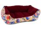 Large pet bed with cushion, 55x42x14 cm