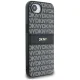 DKNY Mono Stripe & Metal Logo Case for iPhone 16e - Black