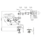 Monitor Arm with Laptop Tray 17\"-32\" Screen 10\"-15.6\" Laptop