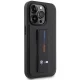 BMW iPhone 14 Pro Max Case Grip Stand Hot Stamp, Black