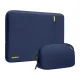 Tomtoc Defender-A13 14\" Laptop Sleeve with Accessory Pouch, Navy Blue