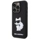 Karl Lagerfeld iPhone 14 Pro Max vāciņš 3D Rubber Choupette, melns