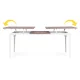 Extendable Garden Table 180-240 cm 12-Seater Steel HDPE MultiGarden, Beige