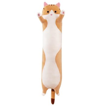 Plush Cat Long Pillow Toy, 110 cm