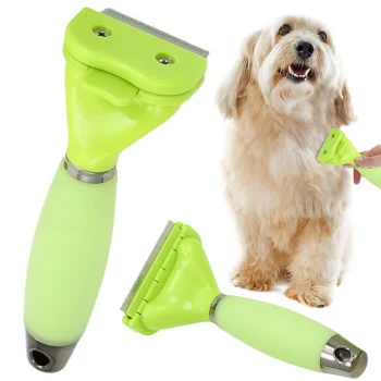 Pet Hair Trimmer for Dogs, Cats and Horses, Stainless Steel, Green