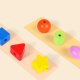 Wooden Lacing Beads for Toddlers Fine Motor Skills Toy Jhtoy-949