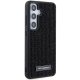 Karl Lagerfeld Samsung Galaxy S24 vāciņš Rhinestone Metal Logo, melns