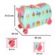 Kids Travel Luggage Carry Bag Ride On Suitcase Trolley, Ice Cream