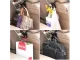 Car Seat Headrest Hook Hanger for Bags and Groceries, Black